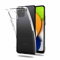 Samsung Galaxy A03 6.5" (non compatible Galaxy A03S/ A03 Core): Coque Silicone gel UltraSlim et Ajustement parfait - TRANSPARENT