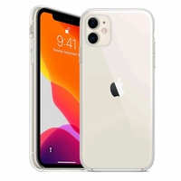 Apple iPhone 11 6.1" A2221 A2111 A2223 (non compatible iPhone 11 Pro 5.8"/ iPhone 11 Pro Max 6.5"): Coque Silicone gel UltraSlim et Ajustement parfait - TRANSPARENT