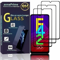 Samsung Galaxy F42 5G 6.6" SM-E426B SM-E426B/DS [Les Dimensions EXACTES du telephone: 167.2 x 76.4 x 9 mm]: Lot / Pack de 3 Films de protection d'écran Verre Trempé