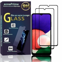 Samsung Galaxy A22 5G 6.6" SM-A226B A226BRN A226B/DS A226B/DSN A226BDS A226BDSN A226BRDSN (non compatible Galaxy A22 4G 6.4"): Lot / Pack de 2 Films de protection d'écran Verre Trempé
