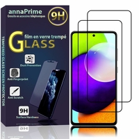 Samsung Galaxy A72 6.7" SM-A725F SM-A725F/DS SM-A725F/DS SM-A725M/DS [Les Dimensions EXACTES du telephone: 165 x 77.4 x 8.4 mm]: Lot / Pack de 2 Films de protection d'écran Verre Trempé