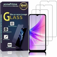 Oppo A57 5G/ Oppo A77 5G/ Oppo K10 5G 6.56" (non compatible avec Oppo A57 4G/ Oppo K10 4G 6.59"): Lot / Pack de 3 Films de protection d'écran Verre Trempé