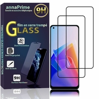 Oppo Reno8 Lite/ Reno7 Z 5G 6.43" CPH2343 (non compatible avec Oppo Reno8 Pro 6.62"): Lot / Pack de 2 Films de protection d'écran Verre Trempé