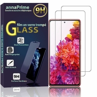 Samsung Galaxy S20 FE 2022 6.5" SM-G781NK SM-G781NK22 (non compatible avec Galaxy S20 6.2"): Lot / Pack de 2 Films de protection d'écran Verre Trempé