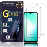 Infinix Hot 11 2021 6.6" X662 X662B X689F (non compatible avec Infinix Hot 11 2022 6.7"): Lot / Pack de 2 Films de protection d'écran Verre Trempé