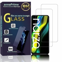 Realme Narzo 50 4G 6.6" RMX3286 (non compatible avec Realme Narzo 50 5G): Lot / Pack de 2 Films de protection d'écran Verre Trempé