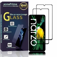 Realme Narzo 50 5G 6.6" (non compatible avec Realme Narzo 50 4G/ 50i): Lot / Pack de 2 Films de protection d'écran Verre Trempé