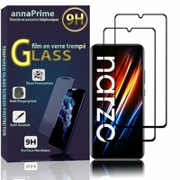 Realme Narzo 50i Prime 6.5" (non compatible avec Realme Narzo 50/ Narzo 50i): Lot / Pack de 2 Films de protection d'écran Verre Trempé