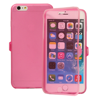 Apple iPhone 6 Plus/ 6s Plus: Accessoire Coque Etui Housse Pochette silicone gel Portefeuille Livre rabat - ROSE