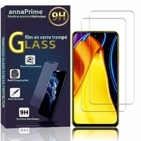 Xiaomi Poco M3 Pro 5G 6.5" M2103K19PG MZB095JEU MZB095FEU MZB095IEU (non compatible Poco M3 6.53"): Lot / Pack de 2 Films de protection d'écran Verre Trempé