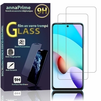 Xiaomi Redmi 10 6.5" 21061119AG (non compatible Xiaomi Redmi Note 10/ Redmi 10 Prime): Lot / Pack de 2 Films de protection d'écran Verre Trempé