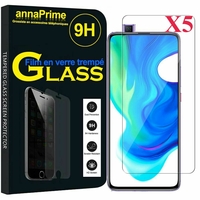 Xiaomi Poco F2 Pro 5G 6.67"/ Redmi K30 Pro/ K30 Pro Zoom M2004J11G [Les Dimensions EXACTES du telephone: 163.3 x 75.4 x 8.9 mm]: Lot / Pack de 5 Films de protection d'écran Verre Trempé