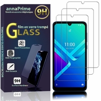 Wiko Y82 6.1" [Les Dimensions EXACTES du telephone: 155.5 x 73.3 x 9.3 mm]: Lot / Pack de 3 Films de protection d'écran Verre Trempé