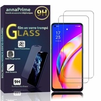 Realme 9 Pro+/ 9 Pro Plus 6.4" RMX3392 (non compatible avec Realme 9 Pro 6.6"): Lot / Pack de 2 Films de protection d'écran Verre Trempé