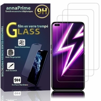 Realme 6 Pro 6.6" RMX2061 RMX2063 (non compatible Realme 6/ Realme 6i): Lot / Pack de 3 Films de protection d'écran Verre Trempé