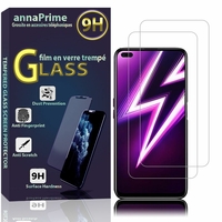 Realme 6 Pro 6.6" RMX2061 RMX2063 (non compatible Realme 6/ Realme 6i): Lot / Pack de 2 Films de protection d'écran Verre Trempé