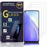 Realme 6/ 6S/ 6i (India)/ Realme Narzo 6.5" RMX2001 RMX2002 (non compatible Realme 6 Pro/ Realme 6i (Global)): Lot / Pack de 3 Films de protection d'écran Verre Trempé