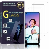 Oppo Reno6 5G 6.43" CPH2251 PEQM00 (non compatible avec Oppo Reno6 4G 6.4"/ Oppo Reno6 Z 6.4"): Lot / Pack de 3 Films de protection d'écran Verre Trempé