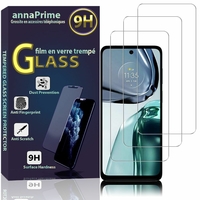 Motorola Moto G62 5G 6.5" [Dimensions du téléphone: 161.8 x 74 x 8.6 mm]: Lot / Pack de 3 Films de protection d'écran Verre Trempé