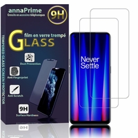 OnePlus Nord CE 2 5G 6.43" IV2201 (non compatible avec OnePlus Nord CE 2 Lite 5G 6.59"): Lot / Pack de 2 Films de protection d'écran Verre Trempé