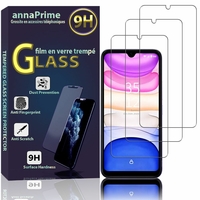 ITEL A48 6.1" [Dimensions du téléphone: 156 x 78 x 9 mm]: Lot / Pack de 3 Films de protection d'écran Verre Trempé