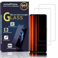 Realme GT Neo 3T/ Realme Q5 Pro 6.62" RMX3372 (non compatible avec Realme GT Neo 3 6.7"/ Realme Q5 6.6"): Lot / Pack de 2 Films de protection d'écran Verre Trempé