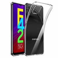 Samsung Galaxy F42 5G 6.6" SM-E426B SM-E426B/DS [Les Dimensions EXACTES du telephone: 167.2 x 76.4 x 9 mm]: Coque Silicone gel UltraSlim et Ajustement parfait - TRANSPARENT