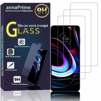 Motorola Edge+ Plus 5G UW (2022) 6.7" (non compatible avec Motorola Edge (2022) 6.6"): Lot / Pack de 3 Films de protection d'écran Verre Trempé