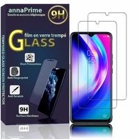 Tecno Pouvoir 4/ 4 Pro 7.0" LC7 [Dimensions du téléphone: 174.9 x 79.6 x 9.2 mm]: Lot / Pack de 2 Films de protection d'écran Verre Trempé