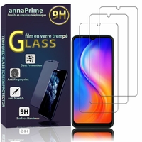 Tecno Spark 6 Air 7.0" KE6 KE6j KF6 (non compatible avec Tecno Spark 6 6.8"): Lot / Pack de 3 Films de protection d'écran Verre Trempé