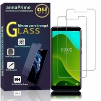 Wiko Jerry 4 5.99" [Dimensions du téléphone: 160 x 77 x 9 mm]: Lot / Pack de 2 Films de protection d'écran Verre Trempé