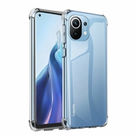 Xiaomi Mi 11 Lite/ Mi 11 Lite 5G 6.55" M2101K9AG M2101K9G (non compatible Xiaomi Mi 11 6.81"): Coque Silicone TPU Souple anti-choc ultra résistant avec Coins Renforcés - TRANSPARENT