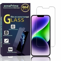 Apple iPhone 14 Plus 6.7" A2886 A2632 A2885 A2896 A2887 (non compatible avec iPhone 14/ 14 Pro/ 14 Pro Max): 1 Film de protection d'écran Verre Trempé