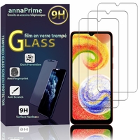 Samsung Galaxy A04 6.5" SM-A045F SM-A045M SM-A045F/DS SM-A045M/DS (non compatible avec Galaxy A04S): Lot / Pack de 3 Films de protection d'écran Verre Trempé