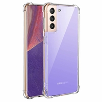 Samsung Galaxy S21 5G 6.2" SM-G991 G991B G991B/DS G991U (non compatible Galaxy S21+ 5G/ S21 Plus 5G 6.7"): Coque Silicone TPU Souple anti-choc ultra résistant avec Coins Renforcés - TRANSPARENT