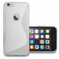 Apple iPhone 6 Plus/ 6s Plus: Accessoire Housse Etui Pochette Coque S silicone gel - TRANSPARENT