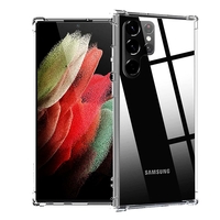 Samsung Galaxy S22 Ultra 5G 6.8" SM-S908B S908B/DS S908U S908U1 S908W (non compatible avec Galaxy S22 5G 6.1"): Coque Silicone TPU Souple anti-choc ultra résistant avec Coins Renforcés - TRANSPARENT