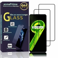 Realme 9 4G/ Realme Narzo 50 Pro 6.4" RMX3521 (non compatible avec Realme 9 5G/ Realme Narzo 50 6.6"): Lot / Pack de 2 Films de protection d'écran Verre Trempé