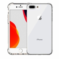 Apple iPhone 8 Plus 5.5": Coque Silicone TPU Souple anti-choc ultra résistant avec Coins Renforcés - TRANSPARENT