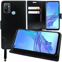 Oppo A53 2020/ A53s/A32/ A33 (2020) 6.5" CPH2127 CPH2135 CPH2137 PDVM00: Etui portefeuille Support Video cuir PU - NOIR