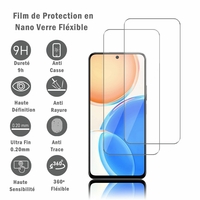 Honor X8 6.7" TFY-LX1 TFY-LX2 TFY-LX3 [Dimensions du téléphone: 163.4 x 74.7 x 7.5 mm]: 2 Films Protection d'écran en Verre Nano Fléxible, Dureté 9H Inrayable Incassable Invisible Ultra Résistant