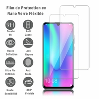 Huawei Honor 10 Lite 6.21" HRY-AL00/ HRY-AL00a/ HRY-TL00 (non compatible Huawei Honor 10 5.84"): 2 Films Protection d'écran en Verre Nano Fléxible, Dureté 9H Inrayable Incassable Invisible Ultra Résistant