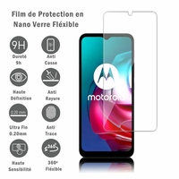 Motorola Moto G10/ G20/ G30 6.5" XT2129-1 XT2129-2 XT2128-1 XT2128-2 XT2127-2 PAML0000IN: 1 Film Protection d'écran en Verre Nano Fléxible, Dureté 9H Inrayable Incassable Invisible Ultra Résistant