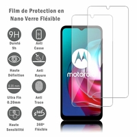 Motorola Moto G10/ G20/ G30 6.5" XT2129-1 XT2129-2 XT2128-1 XT2128-2 XT2127-2 PAML0000IN: 2 Films Protection d'écran en Verre Nano Fléxible, Dureté 9H Inrayable Incassable Invisible Ultra Résistant