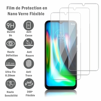 Motorola Moto G9 Play 6.5"/ Moto G9 (India) [Les Dimensions EXACTES du telephone: 165.2 x 75.7 x 9.2 mm]: 3 Films Protection d'écran en Verre Nano Fléxible, Dureté 9H Inrayable Incassable Invisible Ultra Résistant