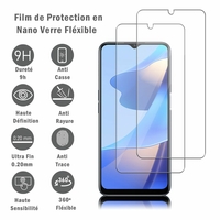 Oppo A16/ A16S/ A54S 6.52" CPH2269 CPH2271 CPH2273 (non compatible avec Oppo A54 6.51"/ Oppo A54 5G 6.5"): 2 Films Protection d'écran en Verre Nano Fléxible, Dureté 9H Inrayable Incassable Invisible Ultra Résistant