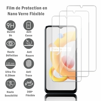 Realme C11 (2021)/ Realme C20/ C20A RMX3231 RMX3063 RMX3061 (non compatible avec Realme C11 (2020)): 3 Films Protection d'écran en Verre Nano Fléxible, Dureté 9H Inrayable Incassable Invisible Ultra Résistant