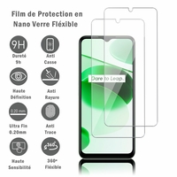 Realme C35 6.6" RMX3511 [Les Dimensions EXACTES du telephone: 164.4 x 75.6 x 8.1 mm]: 2 Films Protection d'écran en Verre Nano Fléxible, Dureté 9H Inrayable Incassable Invisible Ultra Résistant