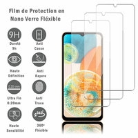 Samsung Galaxy A23 5G 6.6" SM-A236E SM-A236M SM-A236U: 2 Films Protection d'écran en Verre Nano Fléxible, Dureté 9H Inrayable Incassable Invisible Ultra Résistant