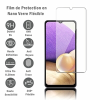 Samsung Galaxy A32 5G 6.5" SM-A326B SM-A326B/DS SM-A326BR/DS SM-A326BR SM-A326U (non compatible Galaxy A32/ A32 4G 6.4"): 1 Film Protection d'écran en Verre Nano Fléxible, Dureté 9H Inrayable Incassable Invisible Ultra Résistant